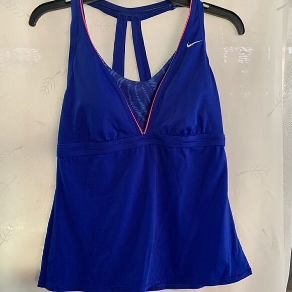 Nike top 12 blue pink trim on inside. - Picture 1 of 4